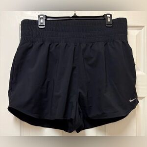 Nike Women's XL Black Athletic Shorts with built-in underwear